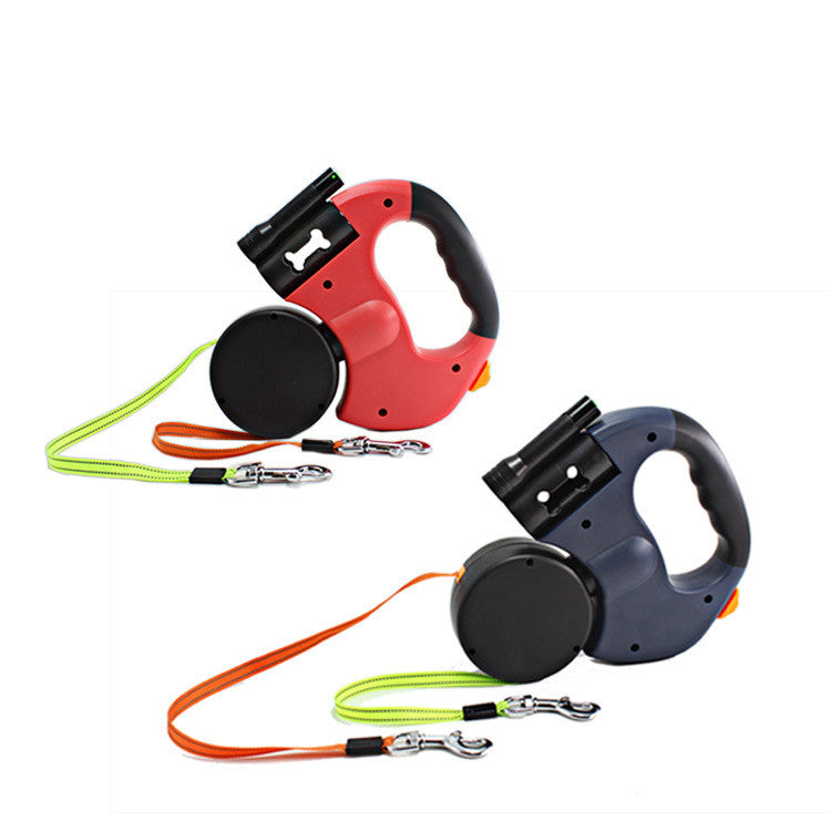 Dual Headed Pet Leashes with Flashlight - 2ufast
